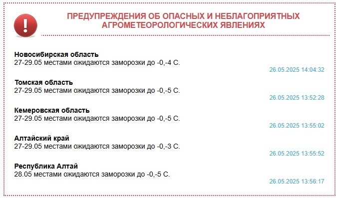 Скриншот meteo-nso.ru.