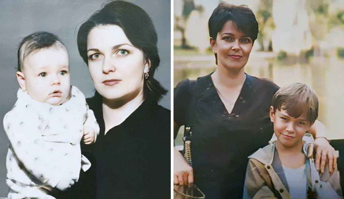 Максим с мамой