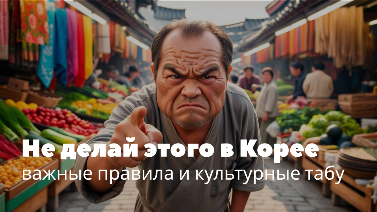 Что нельзя делать в Корее: основные правила поведения для туристов