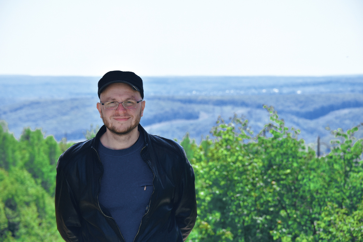 Рома на фоне Самарской Луки