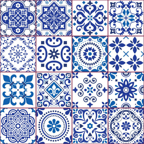 Плитка в технике «азулежу» или «азулехос»