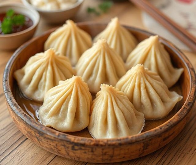 Полтавские галушки с мясом и грибами   