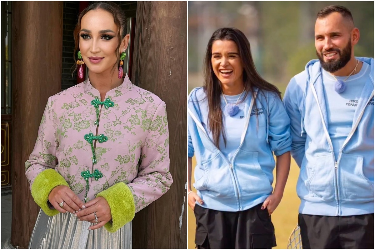 Ольга Бузова, Ксения Бородина и Николай Сердюков