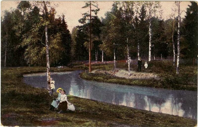 Открытка. "Озеро Алексѣевка въ Елизаветино, С.Петербургской губ. Alekcejefka", 1904-1910 гг.