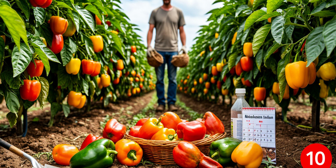 🌿 Перцы «взбесились» от йода! 5 капель на ведро — плоды сладкие как мёд! 12 кг с растения (опыт на 30 кустах)