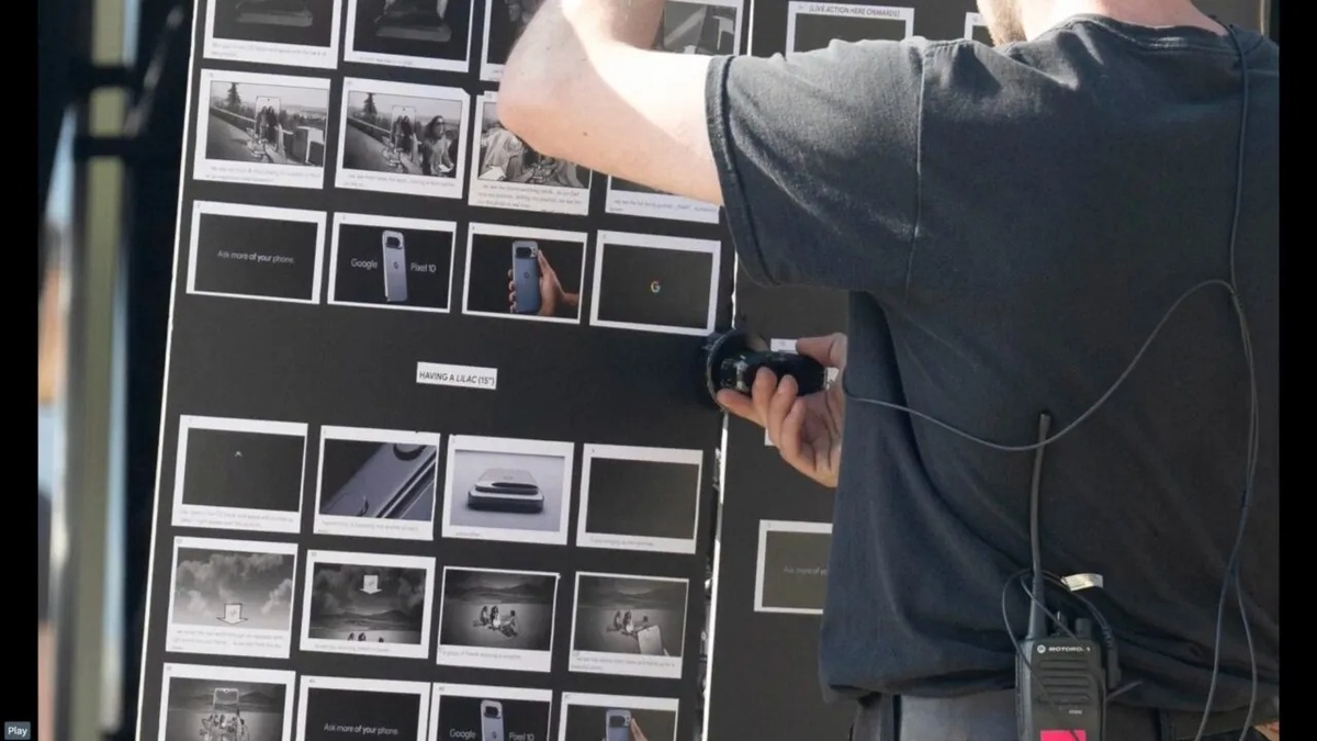    Pixel 10 Pro сфотографировали во время съёмок рекламы