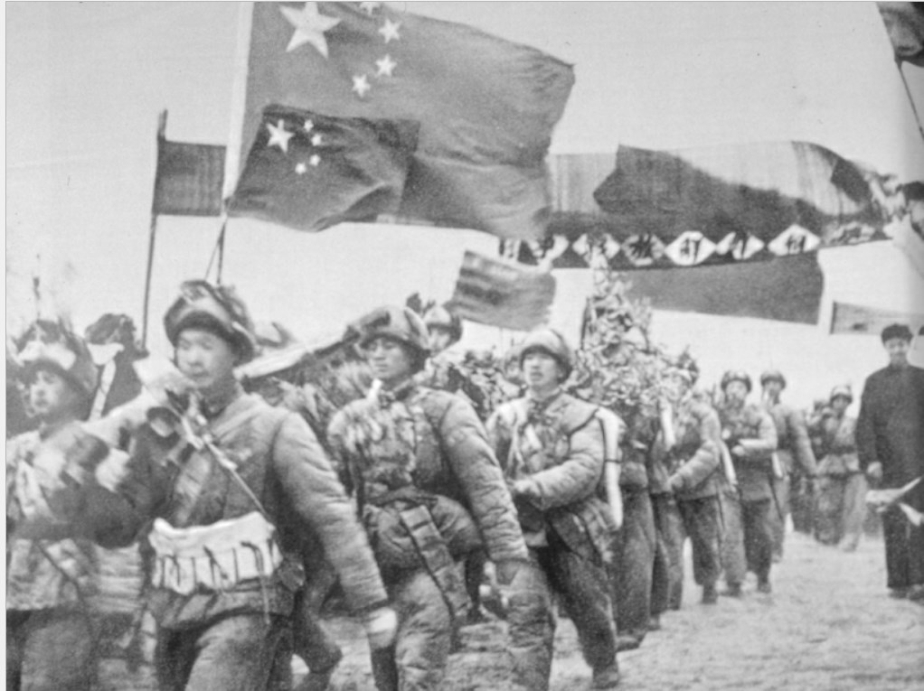 Китайские части на марше, фото в интернетах