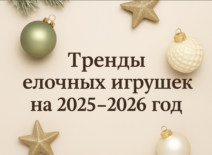 Тренды елочных игрушек на 2025-2026 год