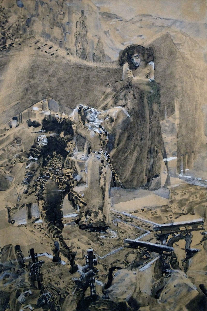 Михаил Врубель. Пляска Тамары. 1890 – 1891