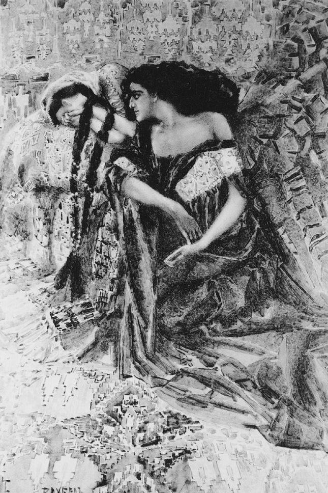 Михаил Врубель. Тамара и демон. 1890 – 1891