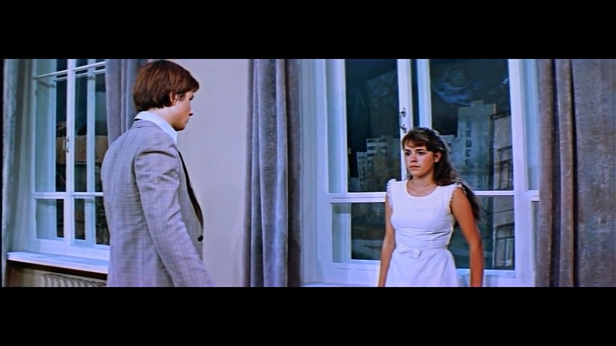 Кадр из фильма «Школьный вальс» Зося и Гоша