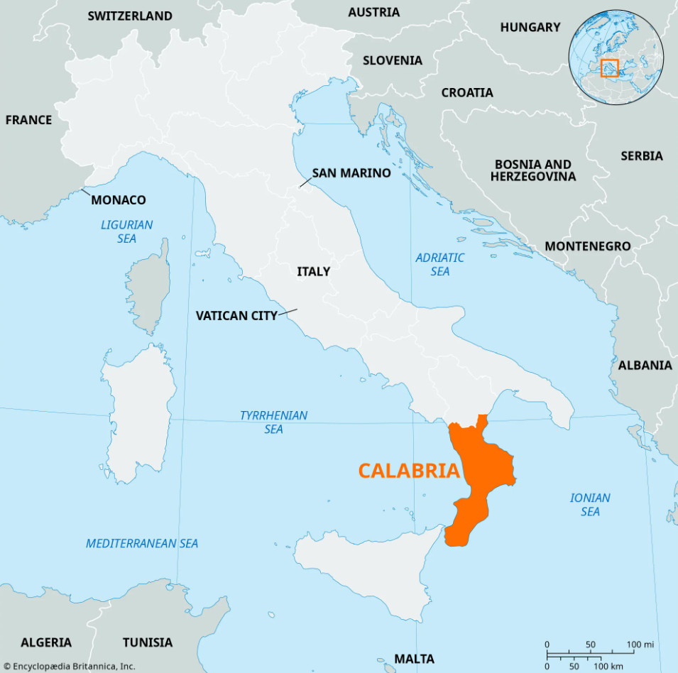Калабрия, Италия.