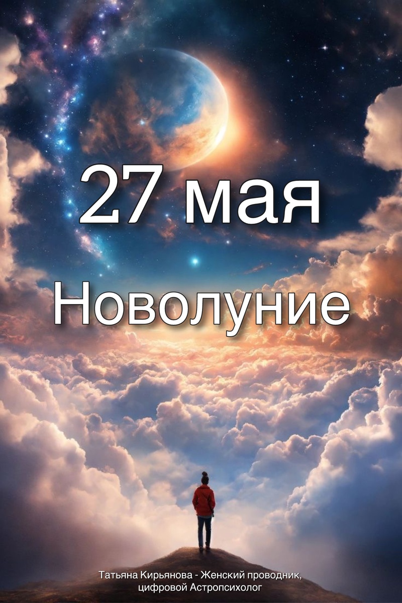 Новолуние 27 мая 2025 год