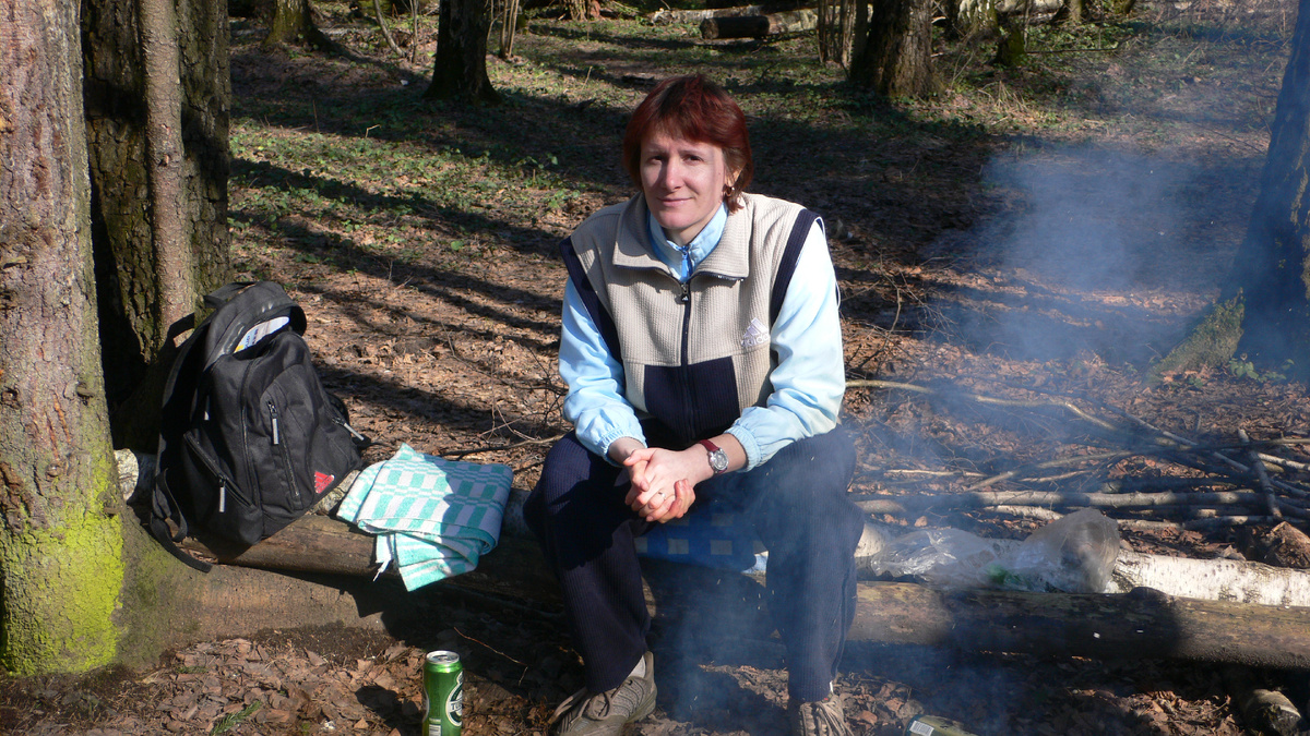 На пикнике в лесу