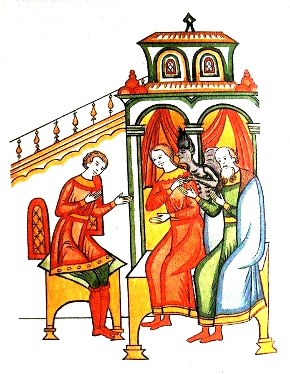 Забавная иллюстрация к "Повести о Савве Грудцыне"