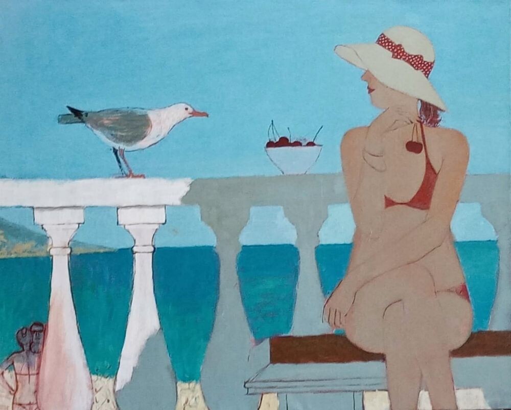 КАРТИНА ХУДОЖНИКА АВЕРЬЯНОВА АНДРЕЯ / Andrey Averyanov /   У моря, 2014, 50*60 см, холст/масло