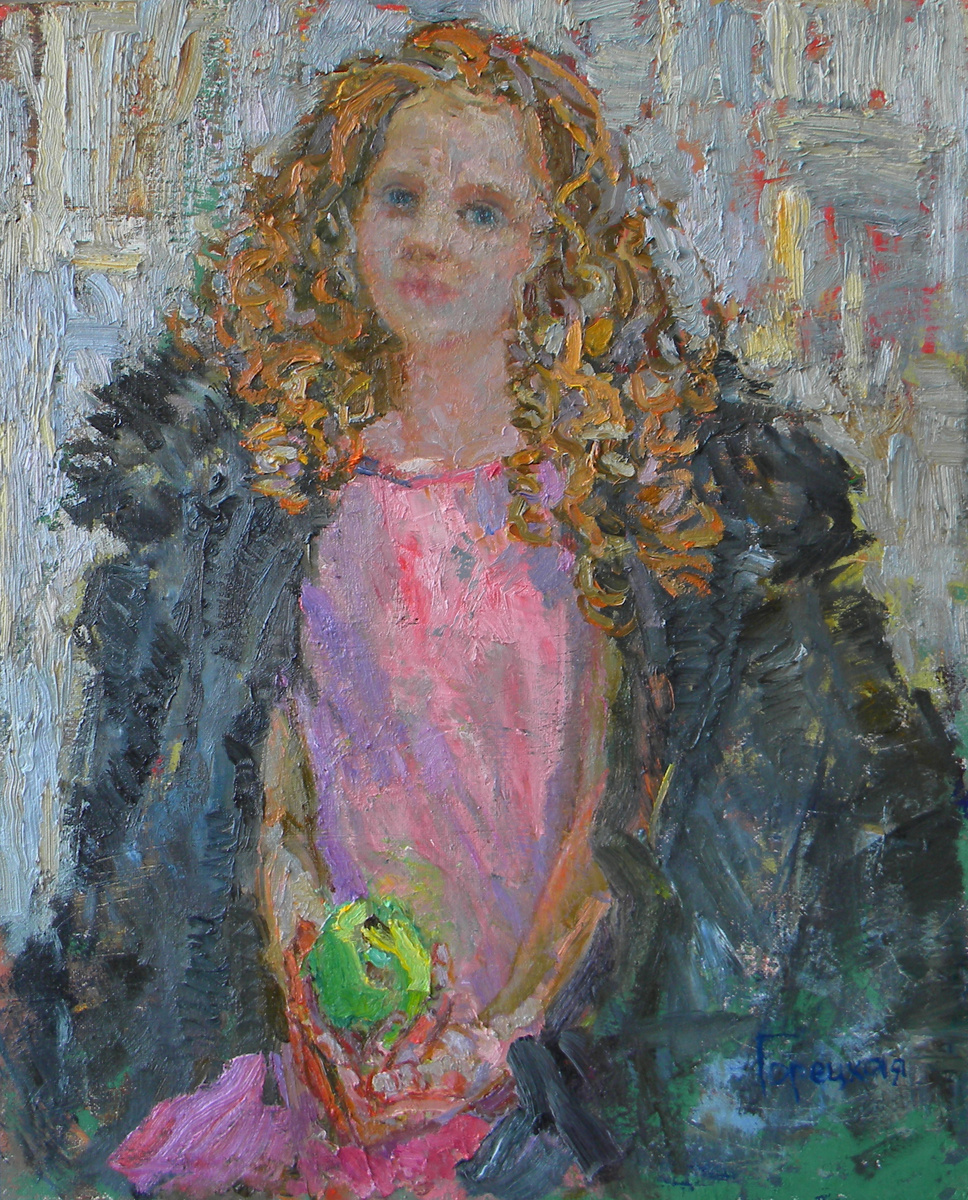 Полина Горецкая "Соня" 2017 картон, масло 90х70