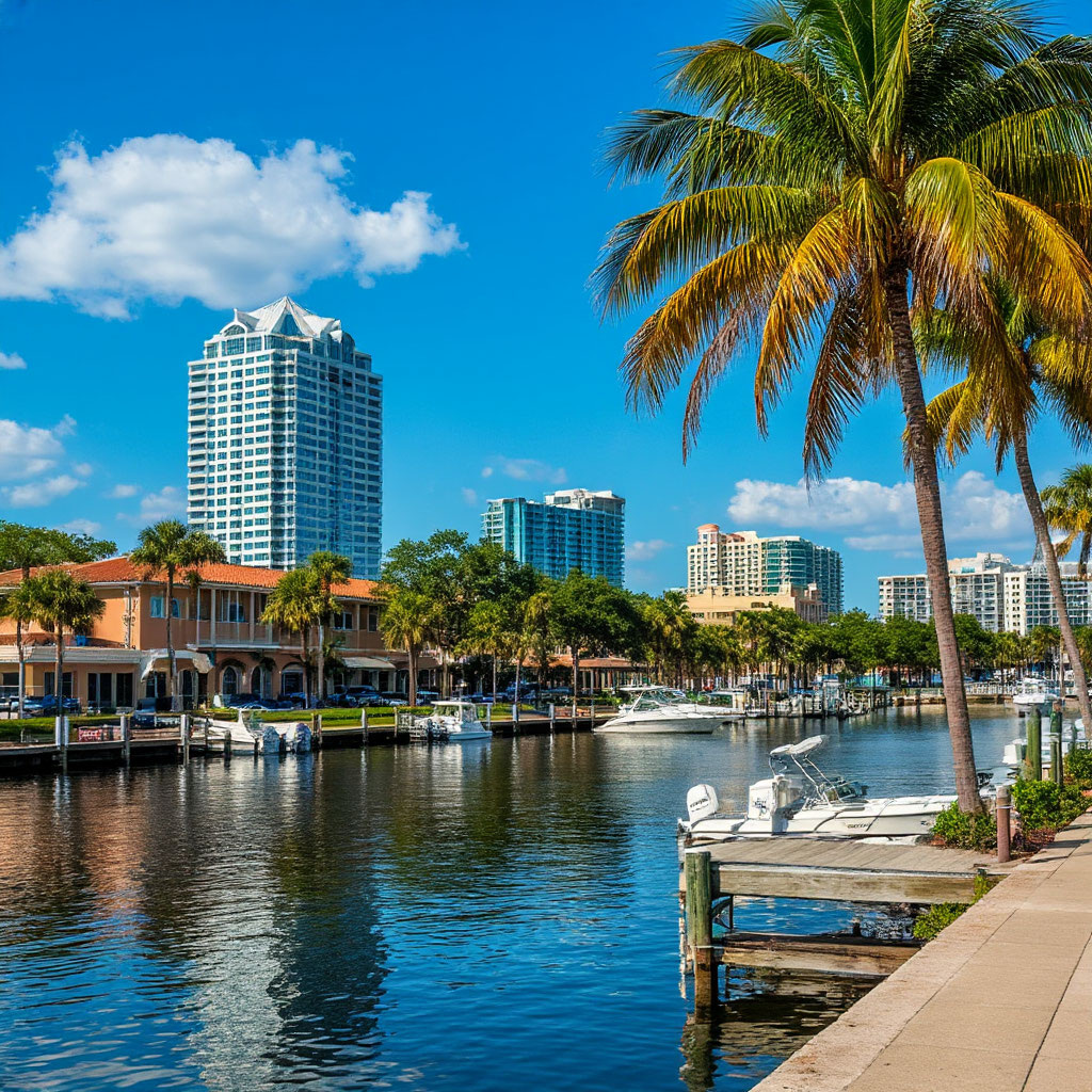 Сент-Питерсберг штат Флорида США, Источник: ИИ