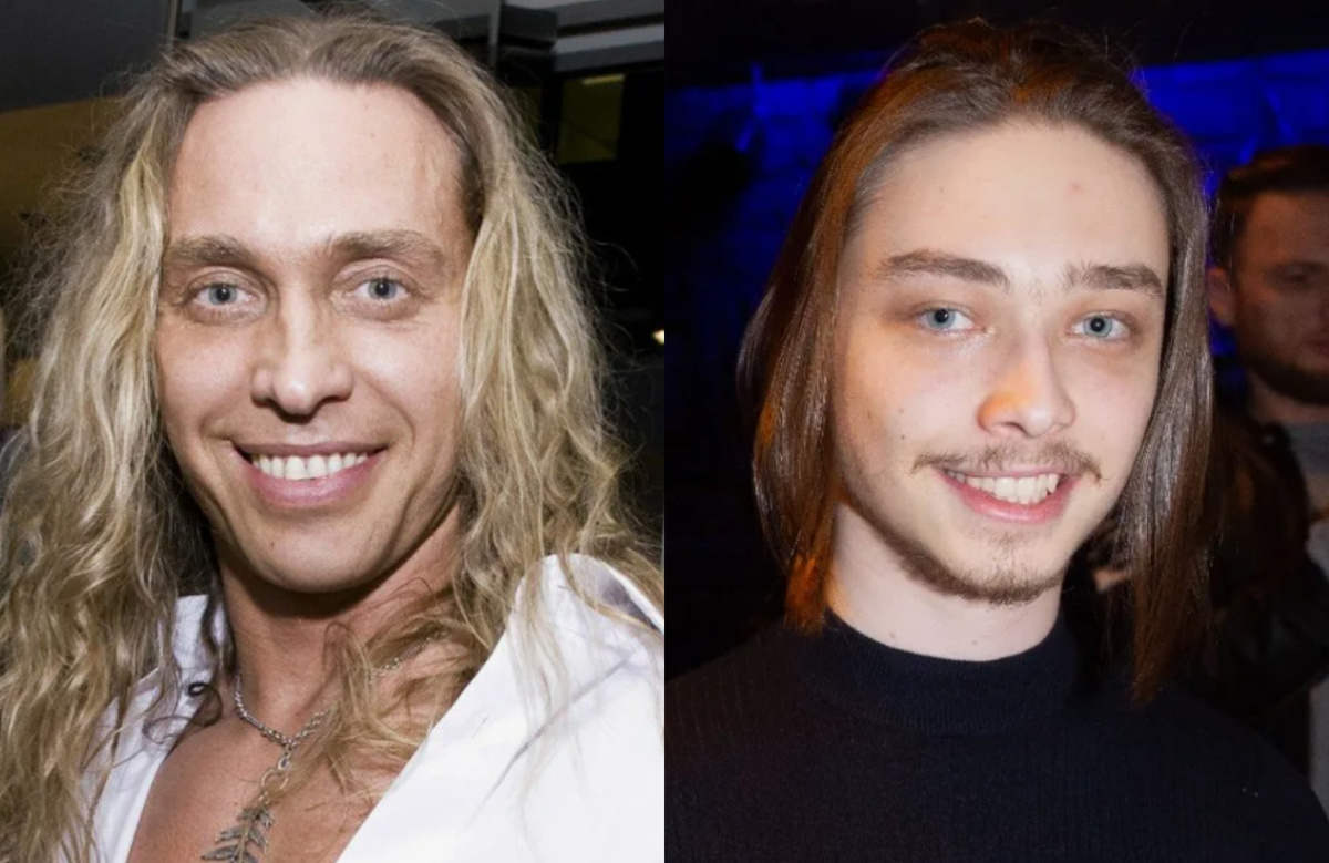 на фото Сергей Глушко и его сын Архип 