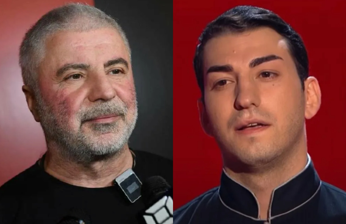 на фото Сосо Павлеашвили и его сын Леван 