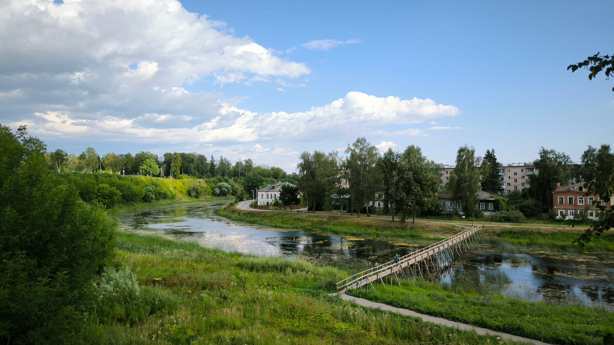 В центре города Кашинка вьётся в форме сердечка. Фото: Алина Краснова