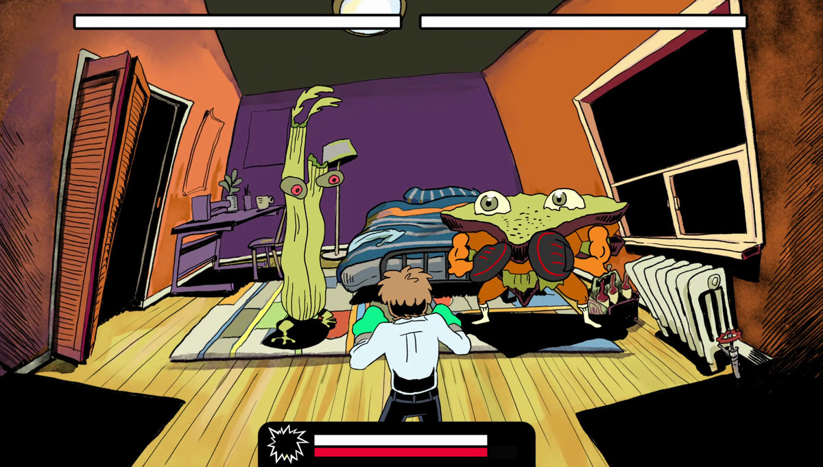 Скриншот Leftovers KO! с битвой против монстров. Источник: Steam