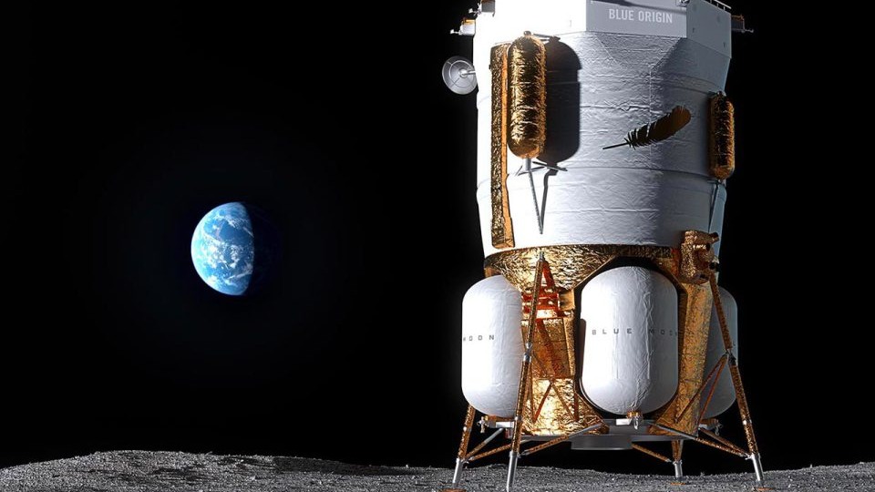 Blue Origin готовится к первой посадке на Луну: прототип Blue Moon Mark 1 отправится на южный полюс уже в этом году