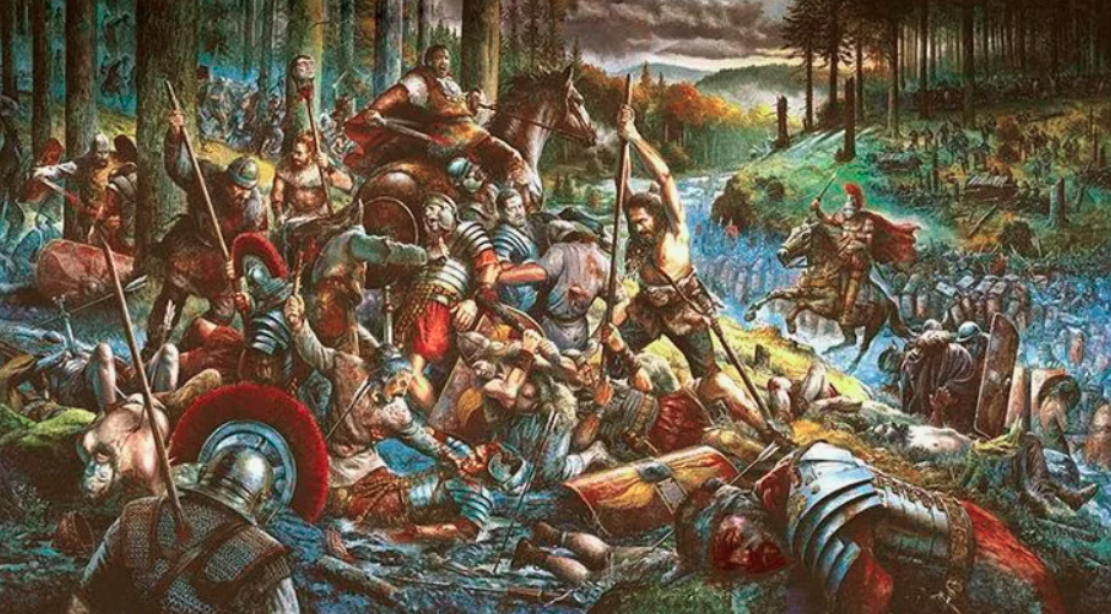 Битва в Тевтобургском лесу германцы против римлян