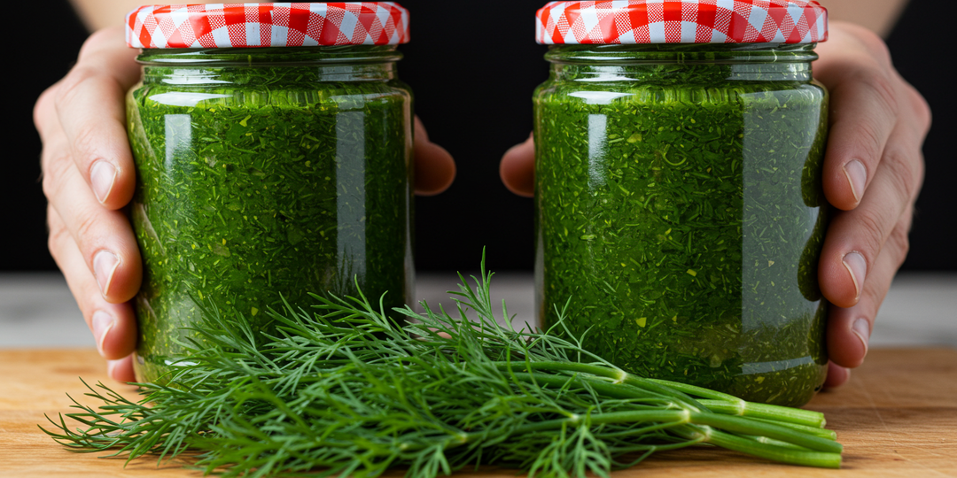 Рецепт укропа с чесноком, как я обеспечиваю свою семью витаминами на всю зиму.