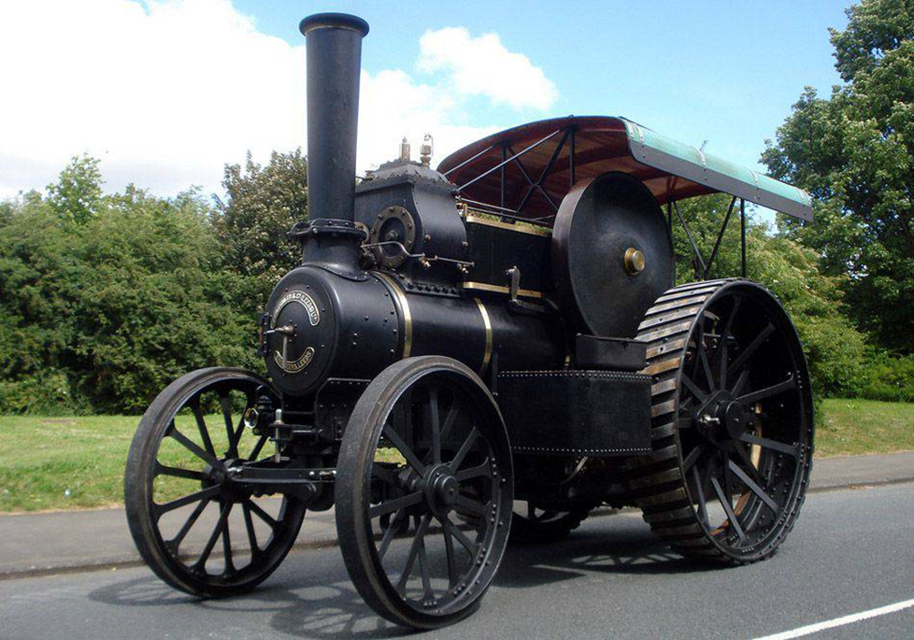 Паровой трактор Фаулер В5 «Лайон».Из открытых источников