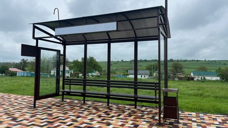    Новая остановка в Донском на улице Ленина Фото: администрация Труновского округа