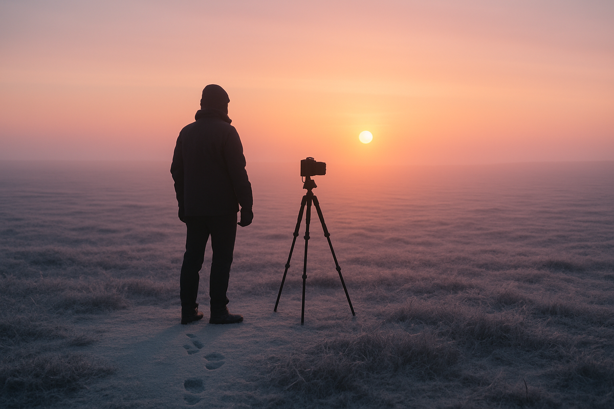 Минус двадцать, ветер в лицо — и полчаса тишины ради одного кадра.