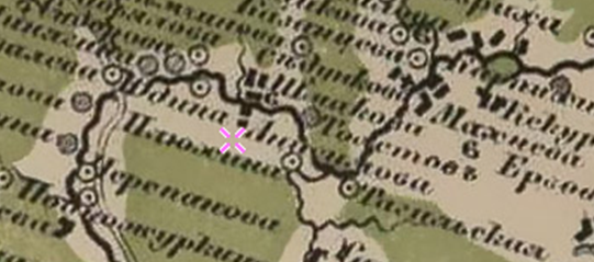 Фрагмент карты Стрельбицкого.