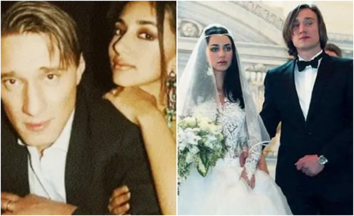 Зара с первым мужем — сыном Валентины Матвиенко. Фото: Pinterest