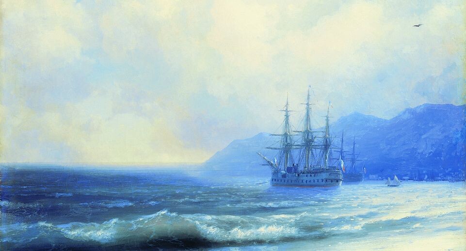    Айвазовский И. К. Прилив. Холст, масло. 1870-е гг. СИХМ / Серпуховский историко-художественный музей