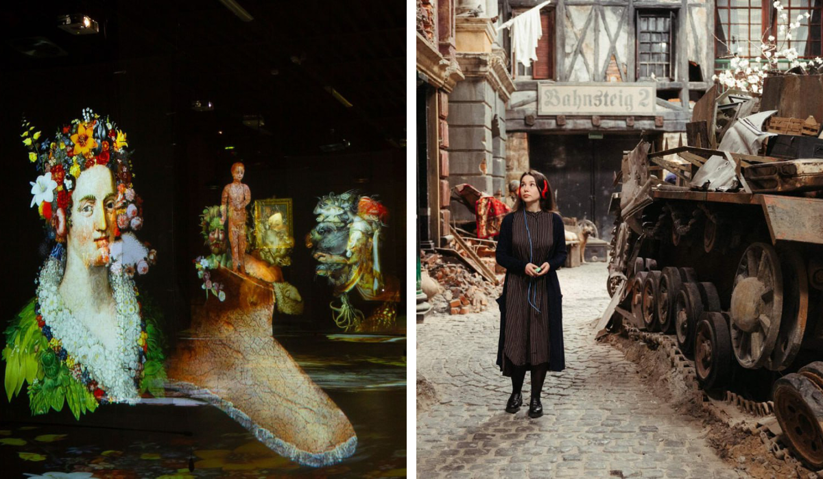 Выставки "Секреты Джузеппе Арчимбольдо" и "Пропавшие в кинохронике"