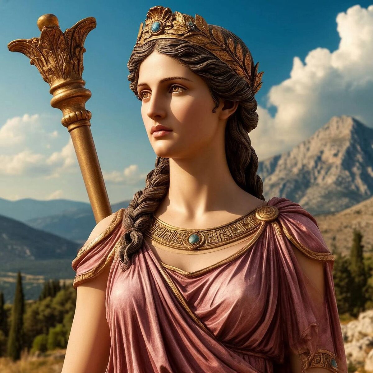 Гера — покровительница брака, охраняющая мать во время родов.