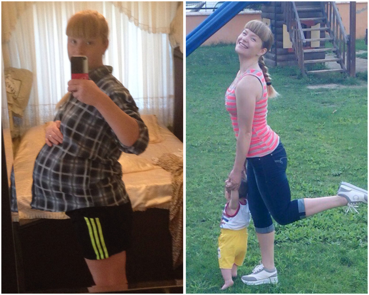 Первая моя беременность и потом стройная фигура.