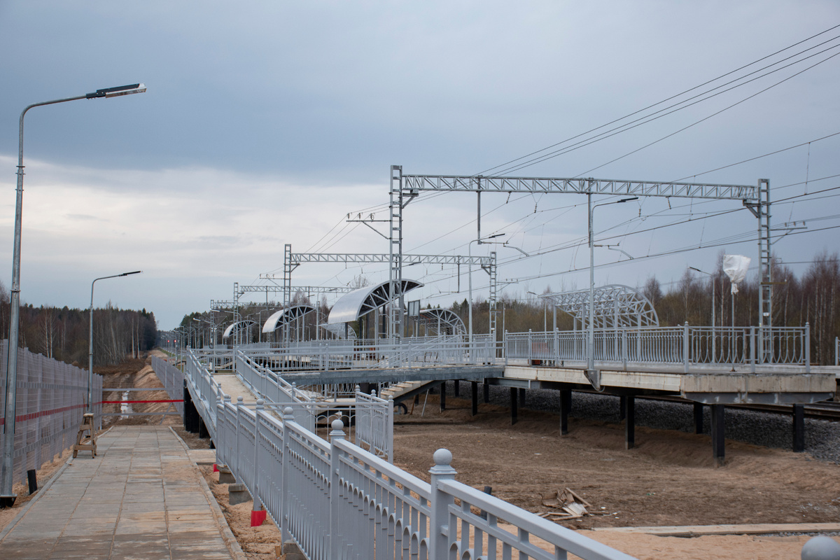 Разъезд Лебзино. Пассажирская инфраструктура.