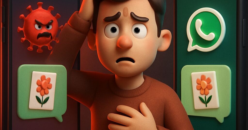 Как в WhatsApp отличить безопасную открытку от вируса