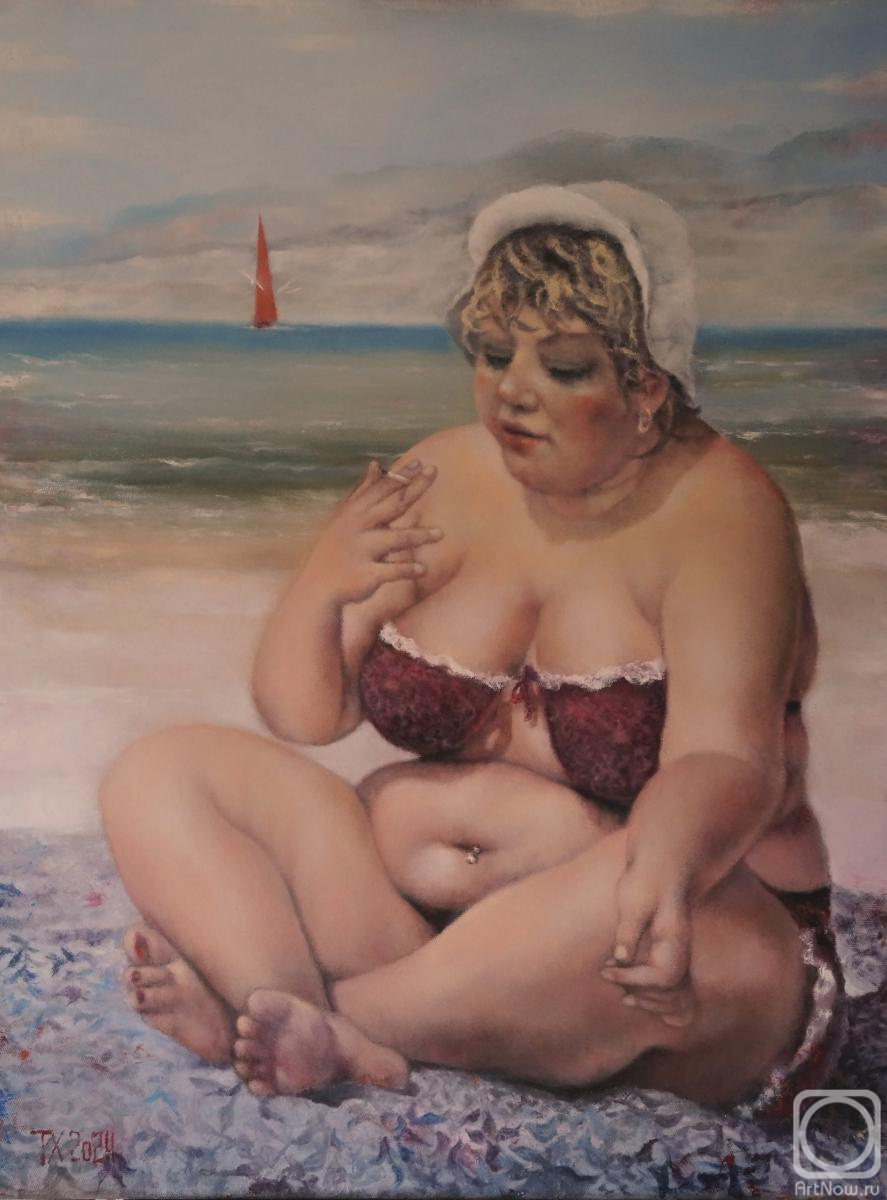 © Тимофей Храмов. Ассоль. Холст, масло. 90  x 70см. 2024 г.