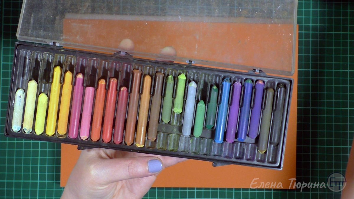 Сухая художественная профессиональная пастель Conte A PARIS 24 цвета производства Франция для USA