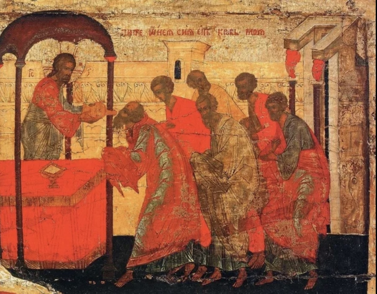 Причащение Апостолов Христом.