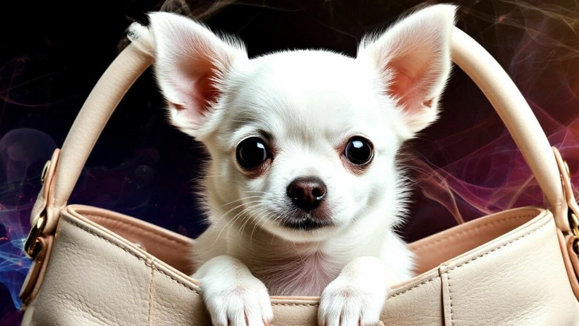 Или гуляет сидя в сумочке.