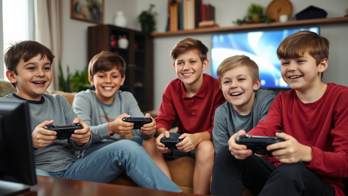 Компания подростков 