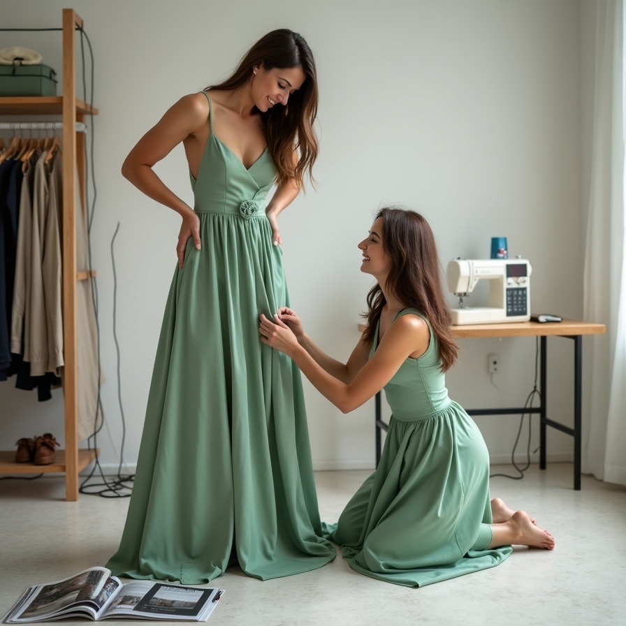 Шитье — это универсальный язык, где индивидуальность и креативность объединяют все сообщества. Иллюстрация создана нейросетью