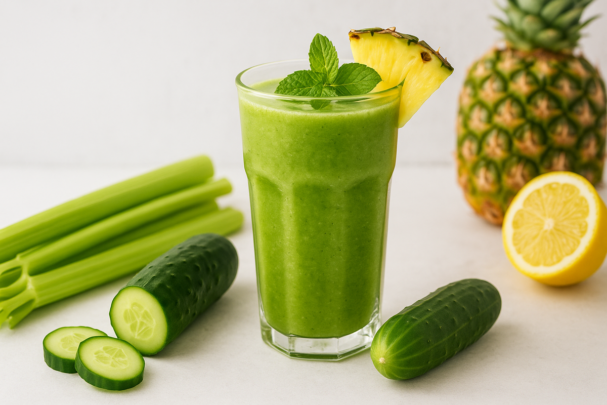 Смузи из огурца и сельдерея 