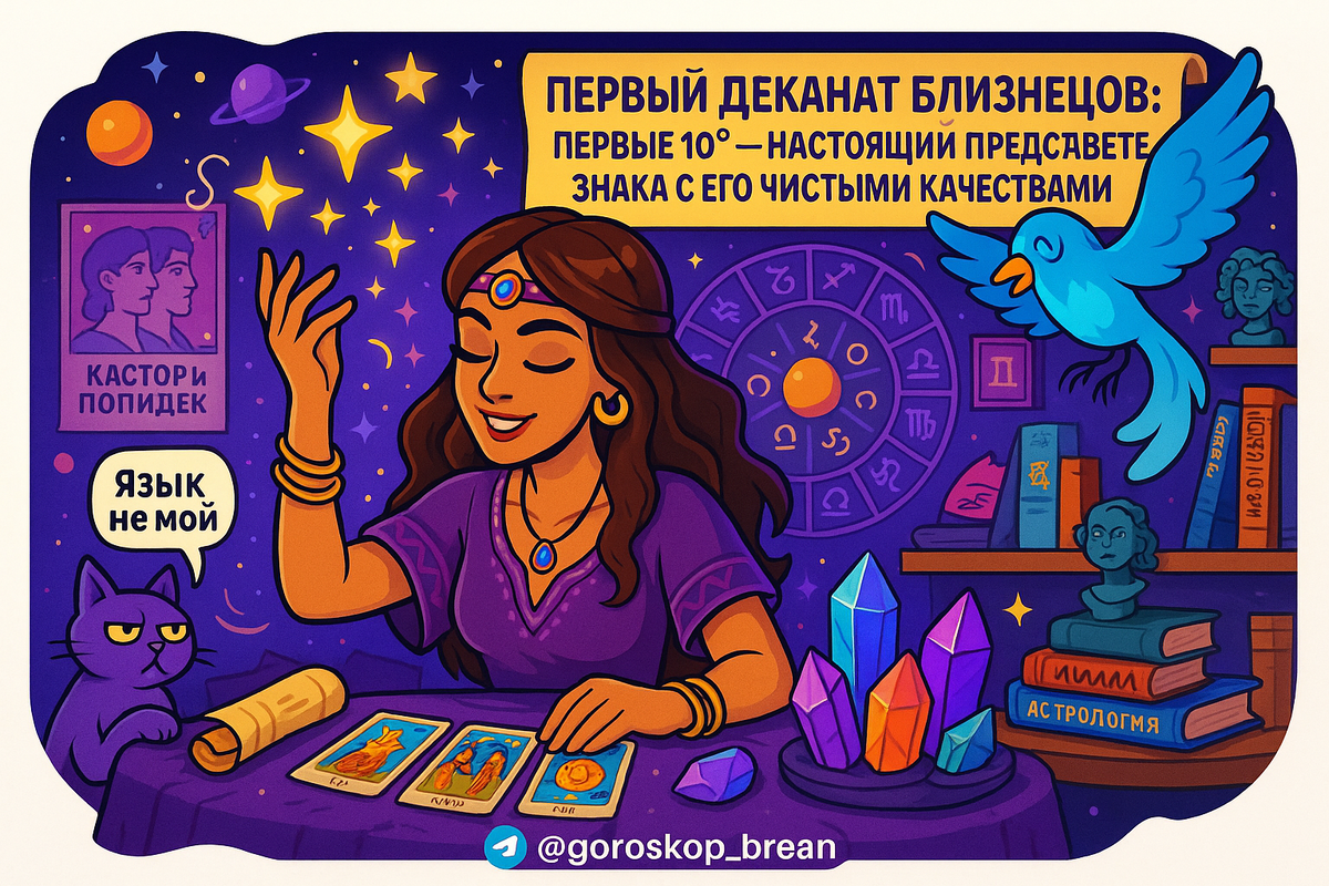    Как первый деканат Близнецов спасет вас от поверхностности и сделает гуру общения благодаря магии Меркурия Мария