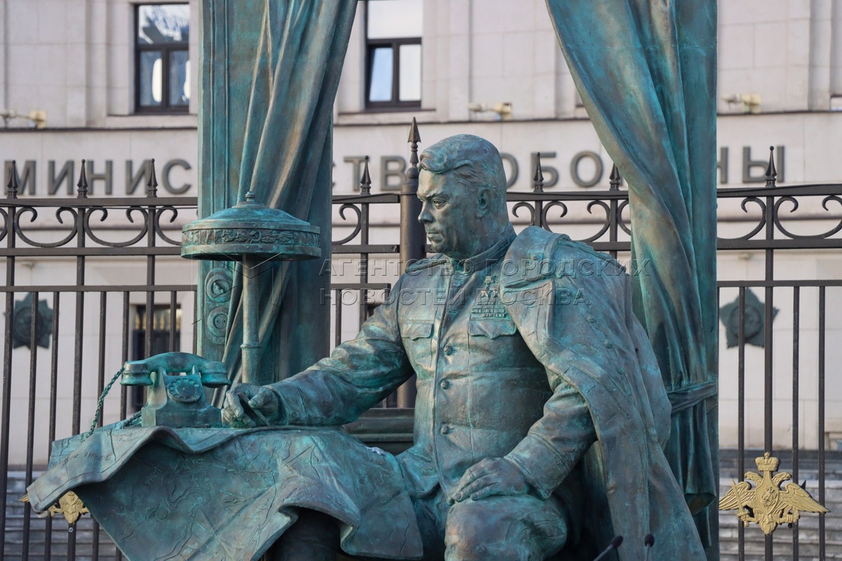 Памятник Василевскому установленный в 2021 году в Москве. Открытые источники сети Интернет. 