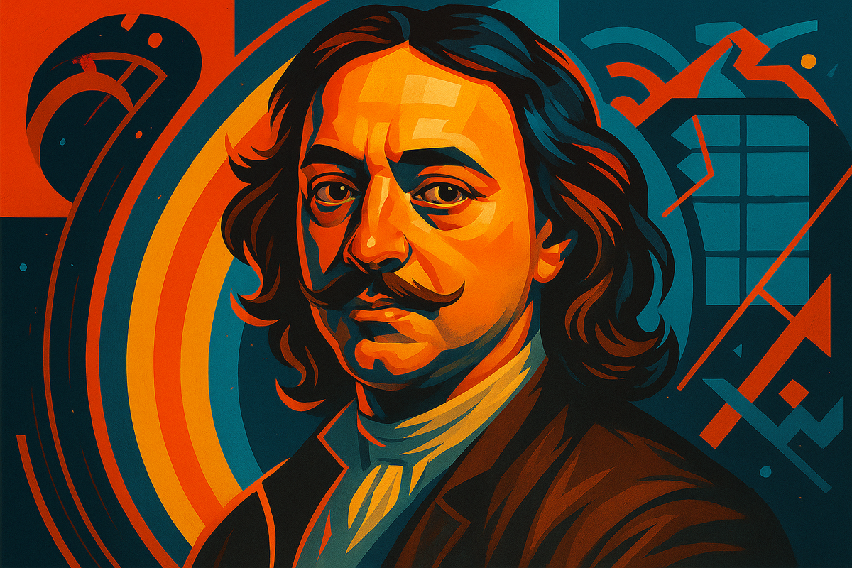 Такой Пётр I никогда не сидел для художника. Но возможно. именно таким его могла бы запомнить нейросеть — если бы она сама принимала законы.